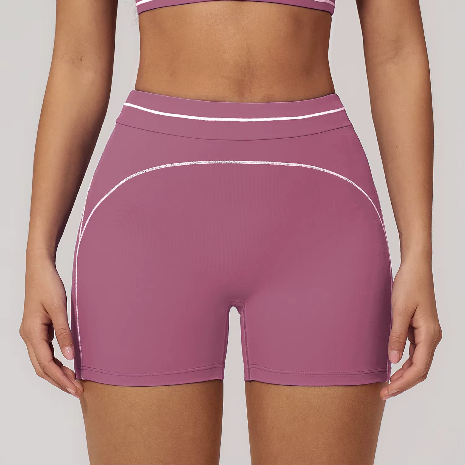 90s Retro Shorts - Berry