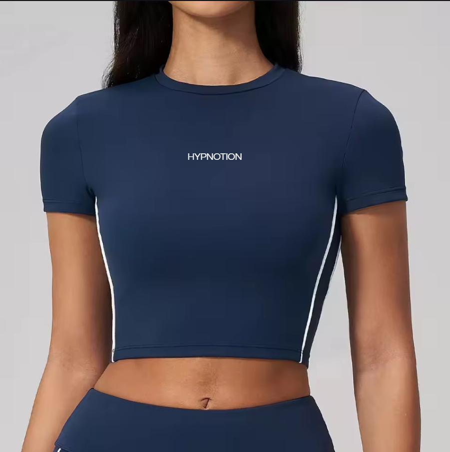 90s Fit Crop - Dark Blue